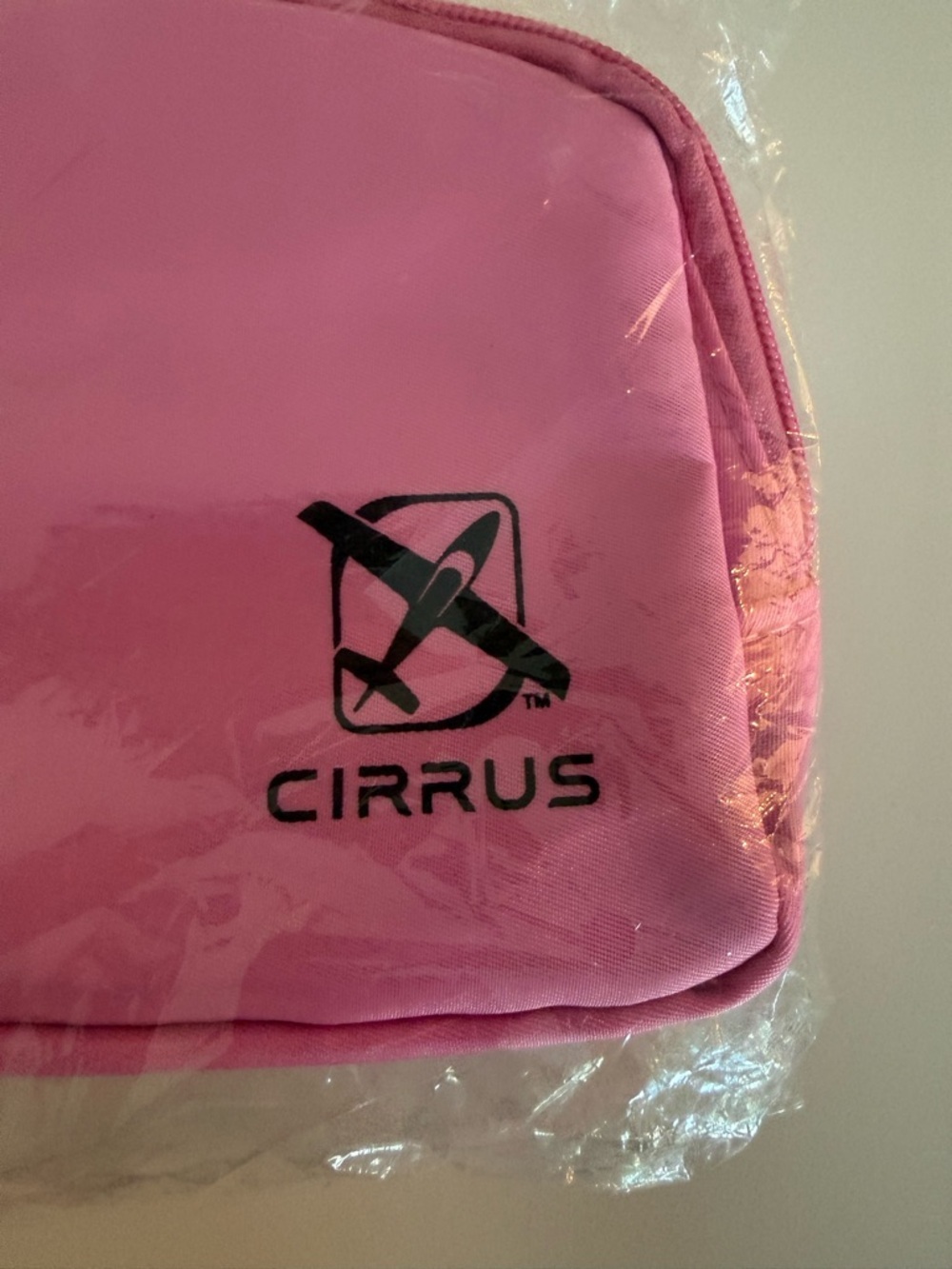 Cirrus Pink Travel Crossbody Waist Pouch with Zipper - Picture 4 of 4